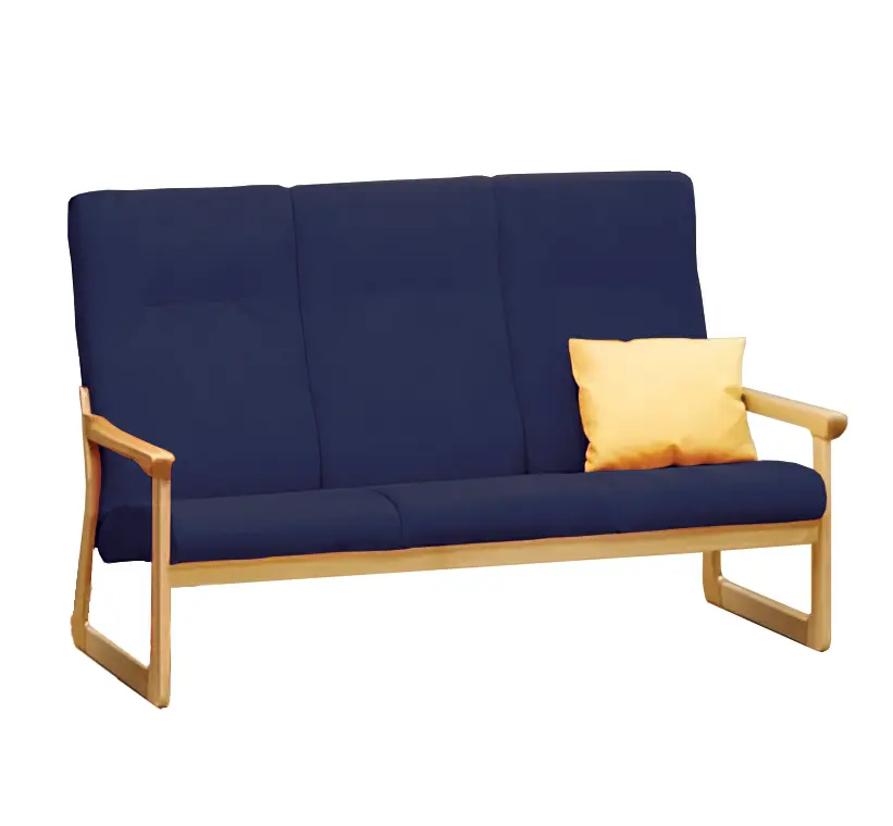 BE - 3 trojkřeslo, koženka ROXA 5.55 - koženka tmavě modrá